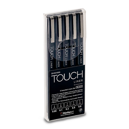 Набор маркеров Touch Liner 5 шт (0.05мм-0.8мм)