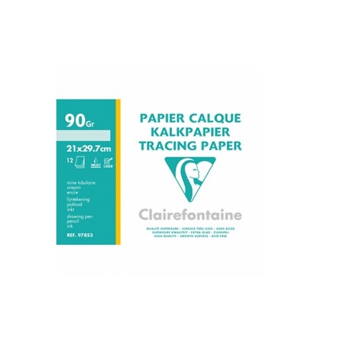 Калька Clairefontaine 90 г/м А4 (12л.)