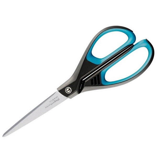 Ножницы 17 см "Essentials Soft" Maped черный/синий
