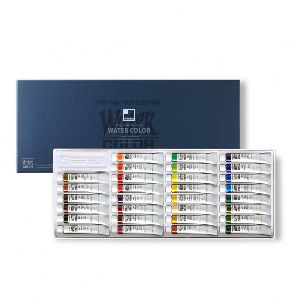 Набор акварельных красок Shinhan Professional 30 туб по 7,5мл в картонной упаковке