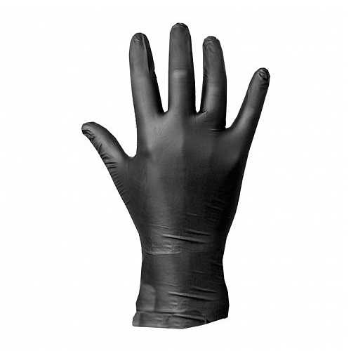 Перчатки резиновые Benovy черные (пара) (размер L)