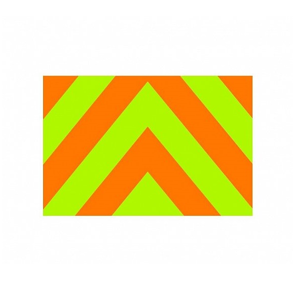Стикер Police ромбы / салатовый оранжевый 8x12 см. 10 шт