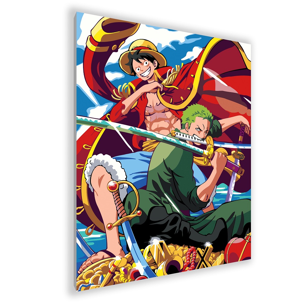 Картина по номерам One Piece. Zoro and Luffy 40х50 см